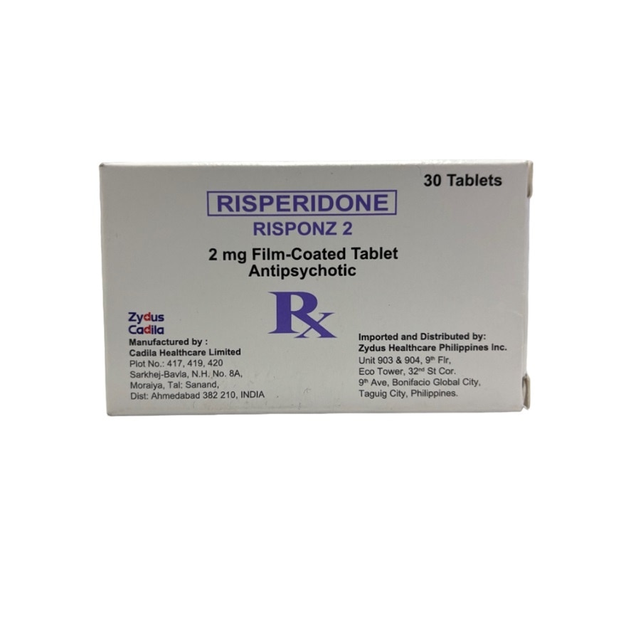 RISPONZ 2 2mg Film Coated Tablet Antipsychotic Sold Per Piece [PRESCRIPTION REQUIRED]