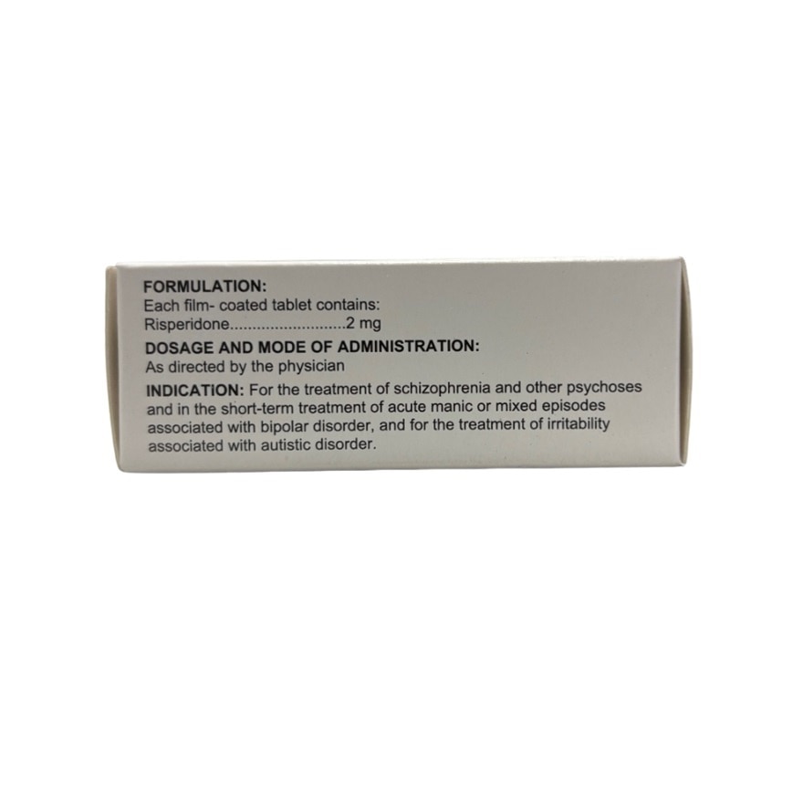 RISPONZ 2 2mg Film Coated Tablet Antipsychotic Sold Per Piece [PRESCRIPTION REQUIRED]