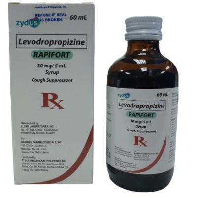 RAPIFORT RAPIFORT 30mg/5mL Syrup Cough Suppressant 60mL [PRESCRIPTION REQUIRED]