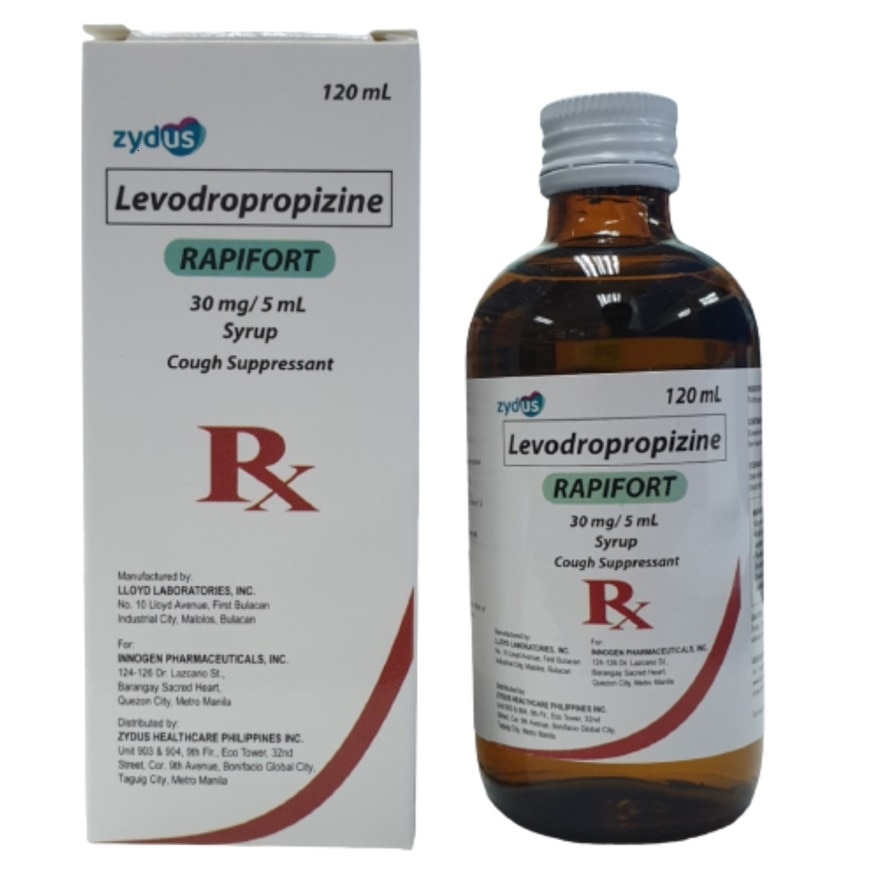 RAPIFORT 30mg/5mL Syrup Cough Suppressant 120ml [PRESCRIPTION REQUIRED]