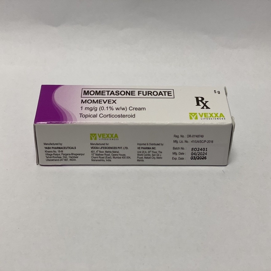 MOMEVEX 1mg/g Cream Topical Corticosteroid [PRESCRIPTION REQUIRED]