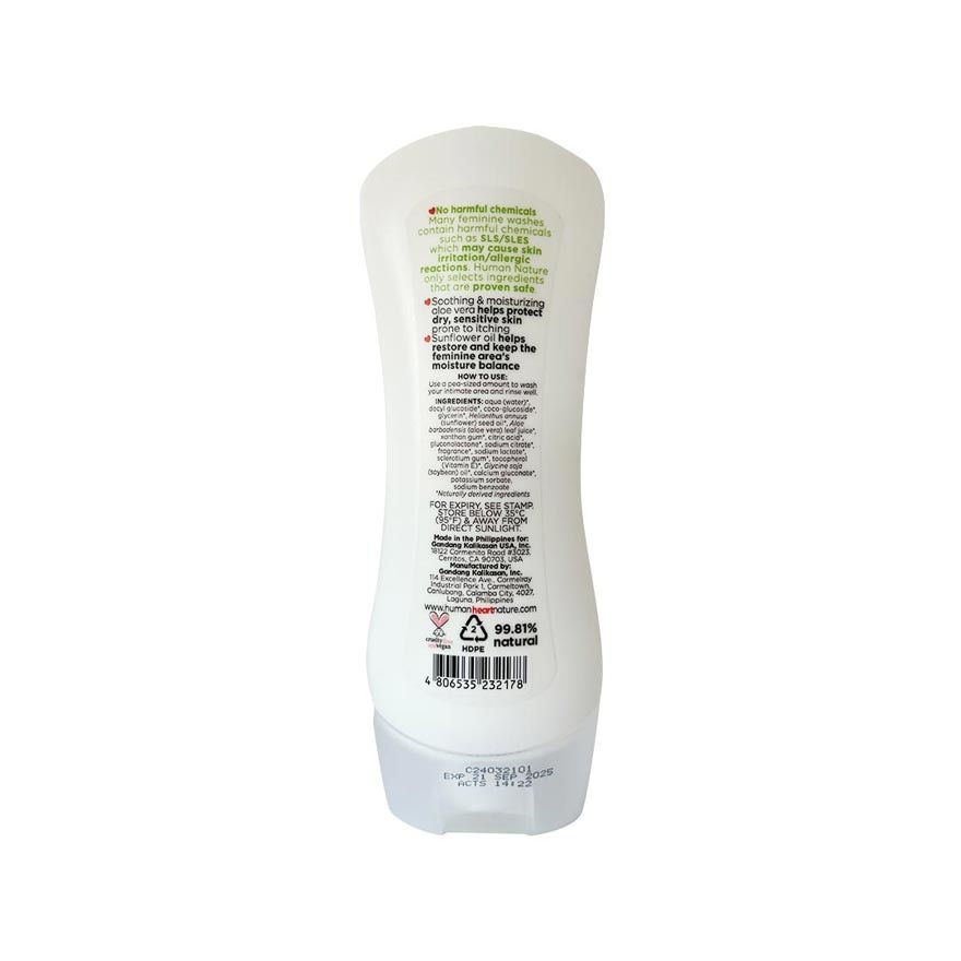 Human Nature 165ml Natural Feminine Wash - Sensitive