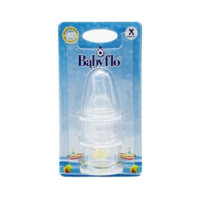 BABYFLO BABYFLO Nipple Silicone Blister 3s xcut