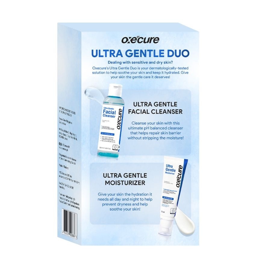 Oxecure Ultra Gentle Duo Ultra Gentle Facial Cleanser 120ml + Ultra Gentle Moisturizer 75ml