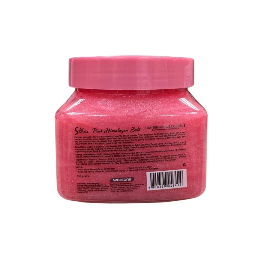 SILK SECRETS Pink Himlayan Salt Lightening Sugar Scrub 350g