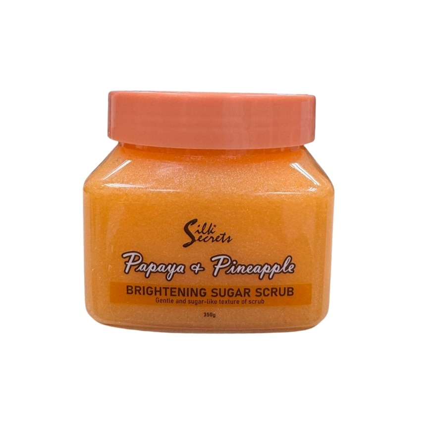 SILK SECRETS Papaya And Pineapple Brightening Sugar Scrub 350g