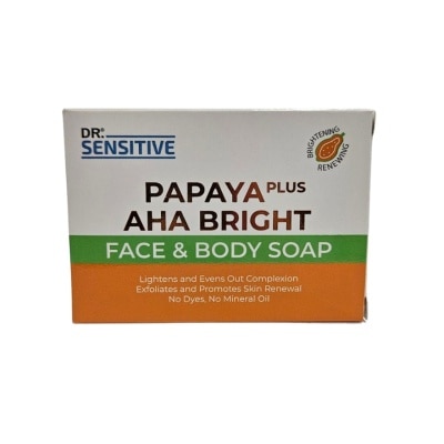 DR SENSITIVE PAPAYA PLUS AHA Bright Face And Body Soap 120G