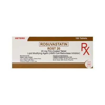 ROST - ROST 20 Film Coated Tablet 20mg Sold Per Piece [PRESCRIPTION REQUIRED] image