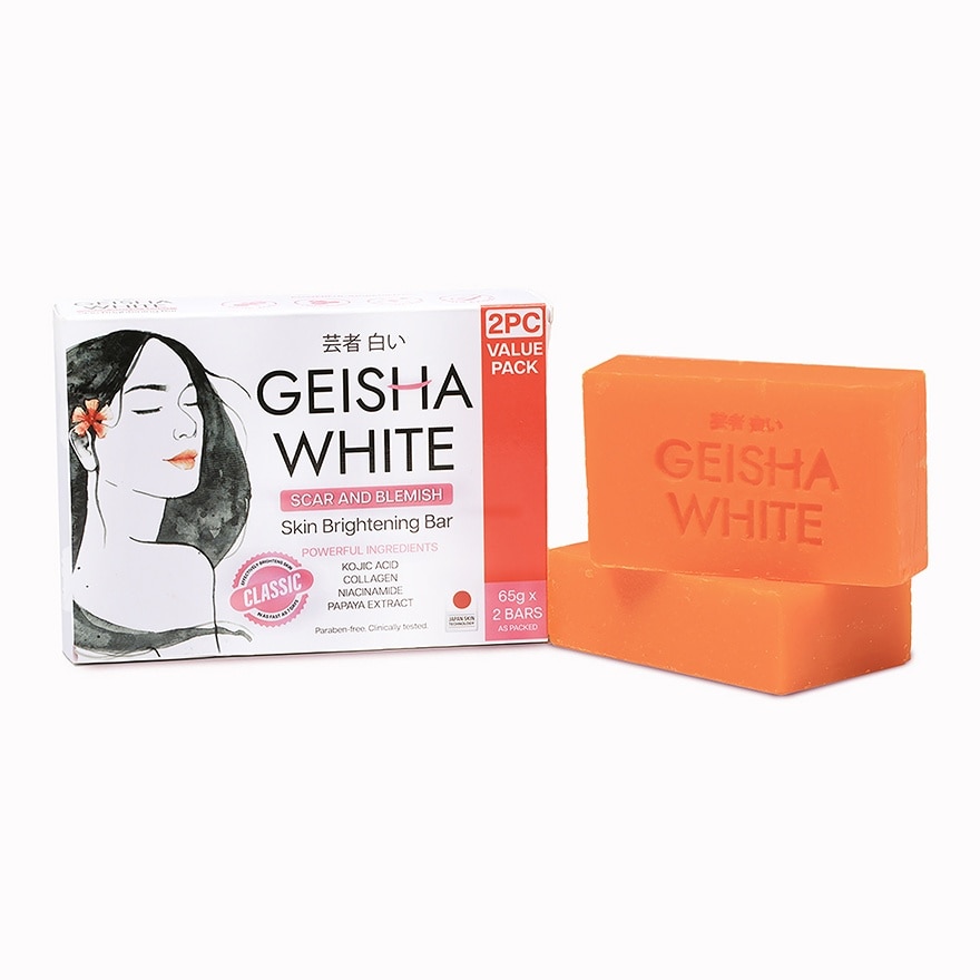 Geisha White Classic Bar 65g x 2