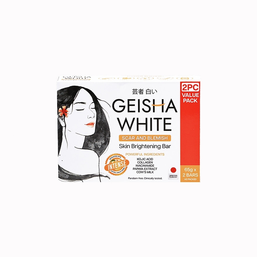 Geisha White Intense Bar 65g x 2