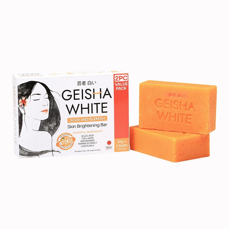 Geisha White Intense Bar 65g x 2