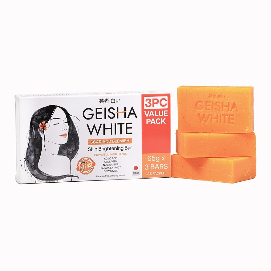 Geisha White Intense Bar 65g x 3