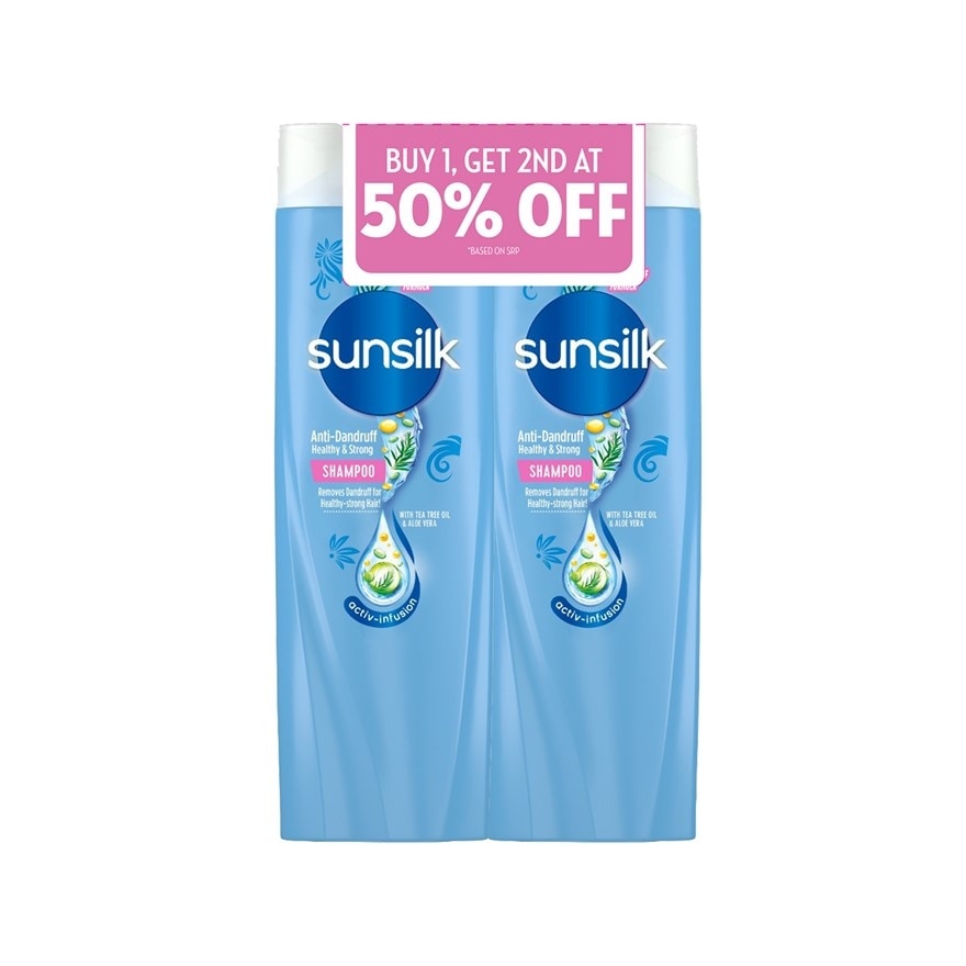 SUNSILK Shampoo Anti-Dandruff Healthy Strong 170ml With 50% Discount For The 2nd Bottle