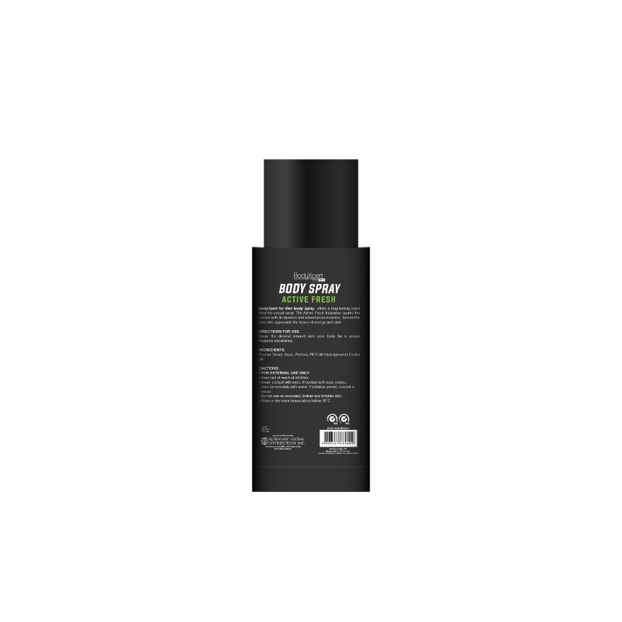 BODYXPERT Body Spray For Men 100ml Active Fresh