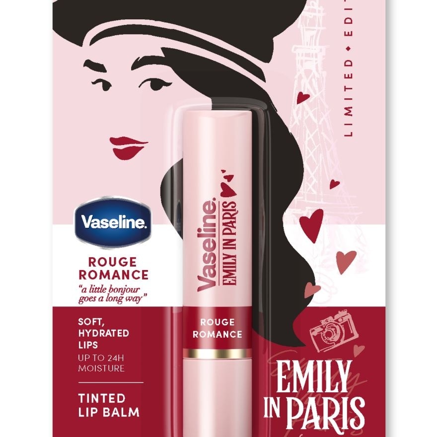 VASELINE Emily In Paris Rouge Romance Tinted Lip Balm 3G Limited Edition