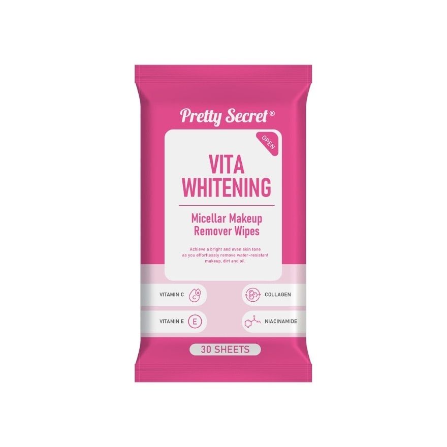 PRETTY SECRET Micellar Makeup Remover Wipes 30s