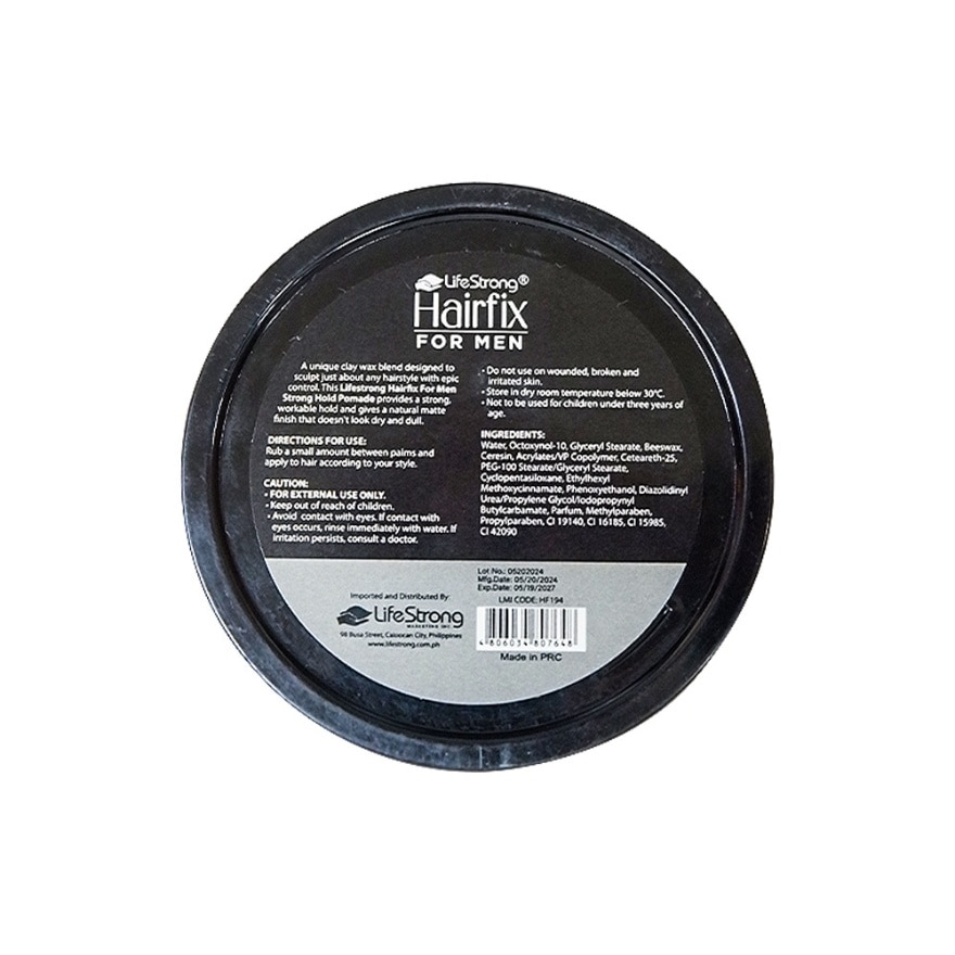 HAIRFIX for Men Strong Hold Pomade Clay 100g