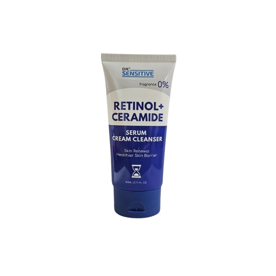 DR SENSITIVE Retinol + Ceramide Serum Cream Cleanser 80ml