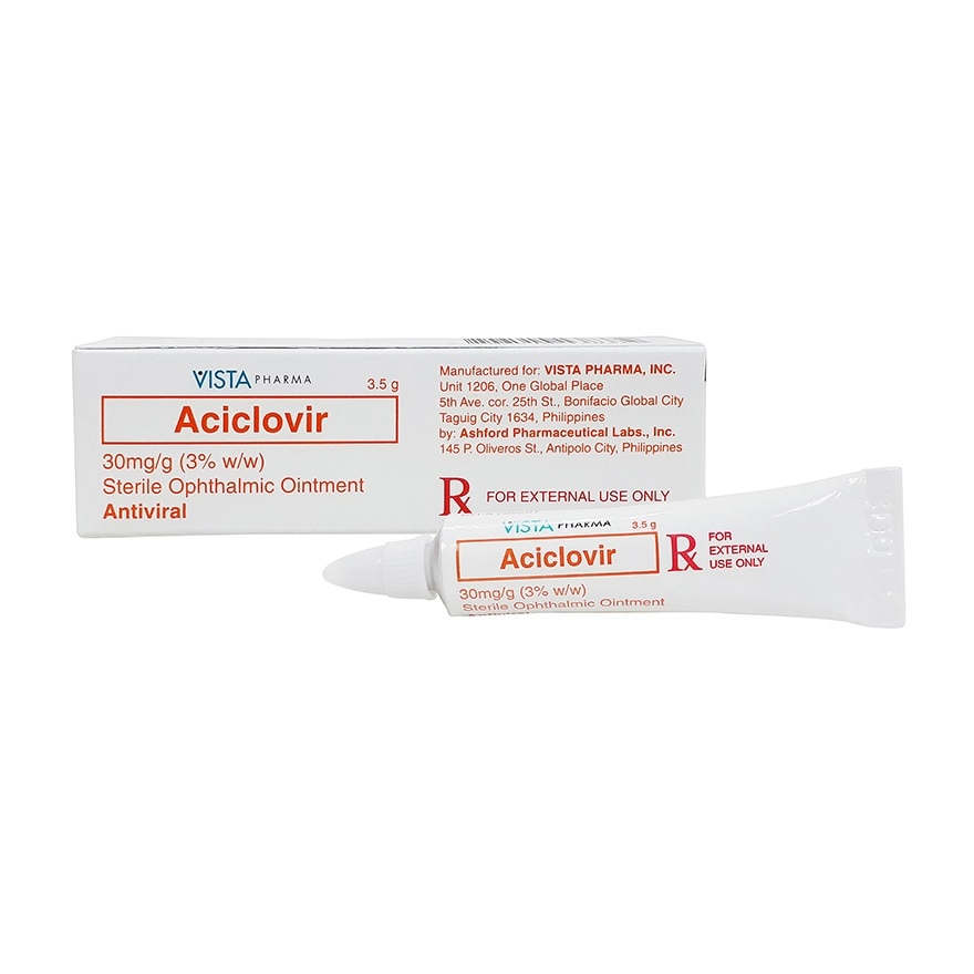 ACICLOVIR 30 mg/g (3% w/w) Ophthalmic Ointment 3.5g [PRESCRIPTION REQUIRED]
