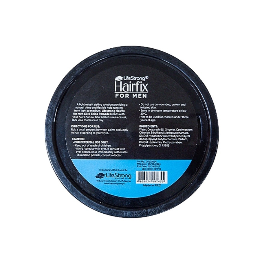 HAIRFIX for Men Slick Shine Pomade Water Based 100g