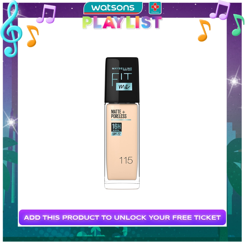 MAYBELLINE Fit Me Foundation Matte Poreless SPF 115