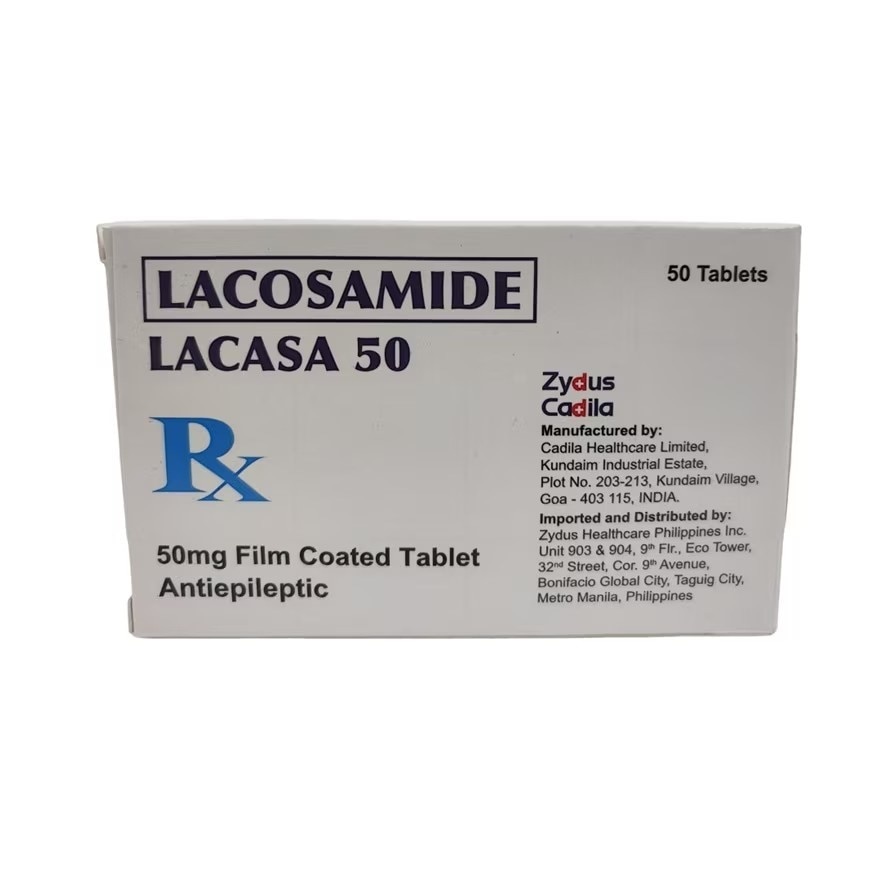 LACASA Lacosamide 50mg Film Coated Tablet Sold Per Piece [PRESCRIPTION REQUIRED]