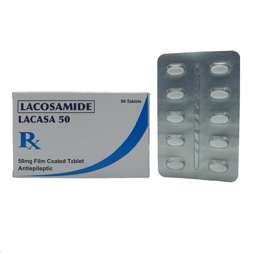 LACASA Lacosamide 50mg Film Coated Tablet Sold Per Piece [PRESCRIPTION REQUIRED]