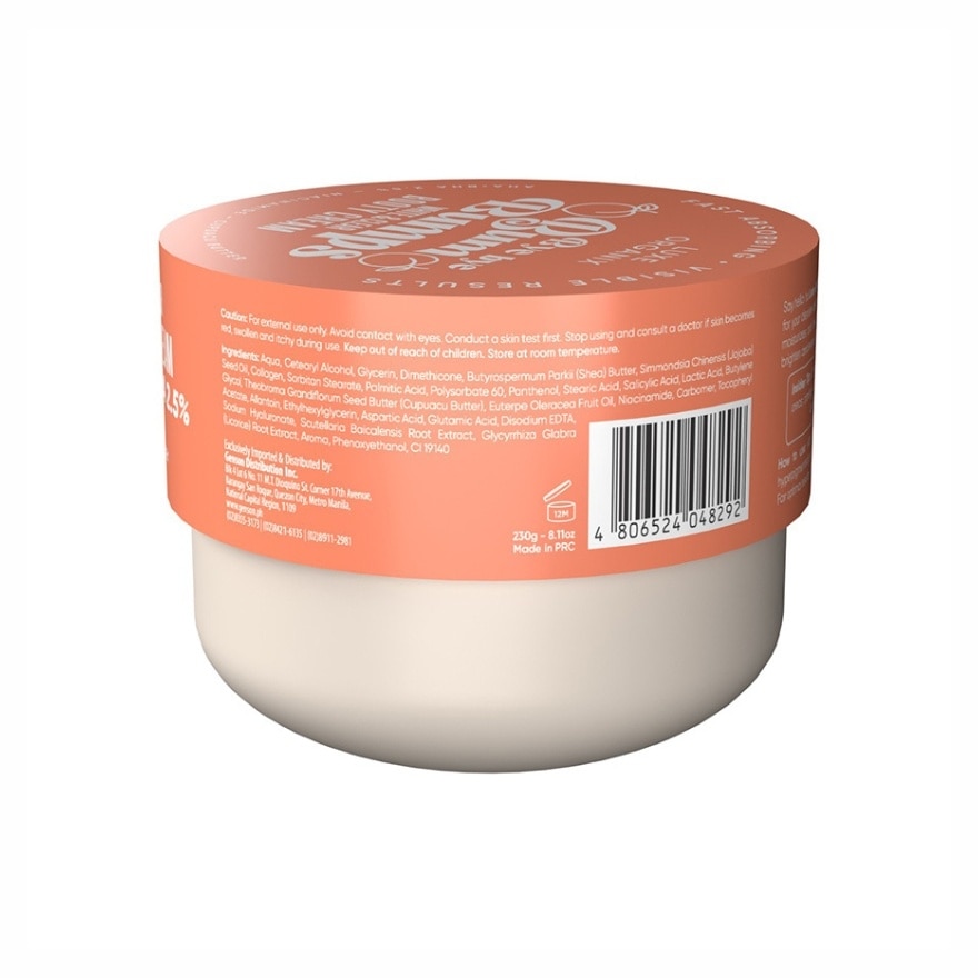 LUXE ORGANIX Bye Bye Bum Bumps White & Clear Booty Cream 230g