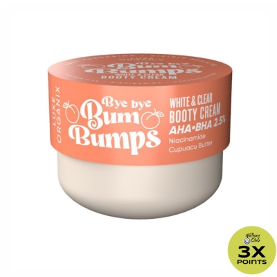 LUXE ORGANIX LUXE ORGANIX Bye Bye Bum Bumps White and Clear Booty Cream 230g