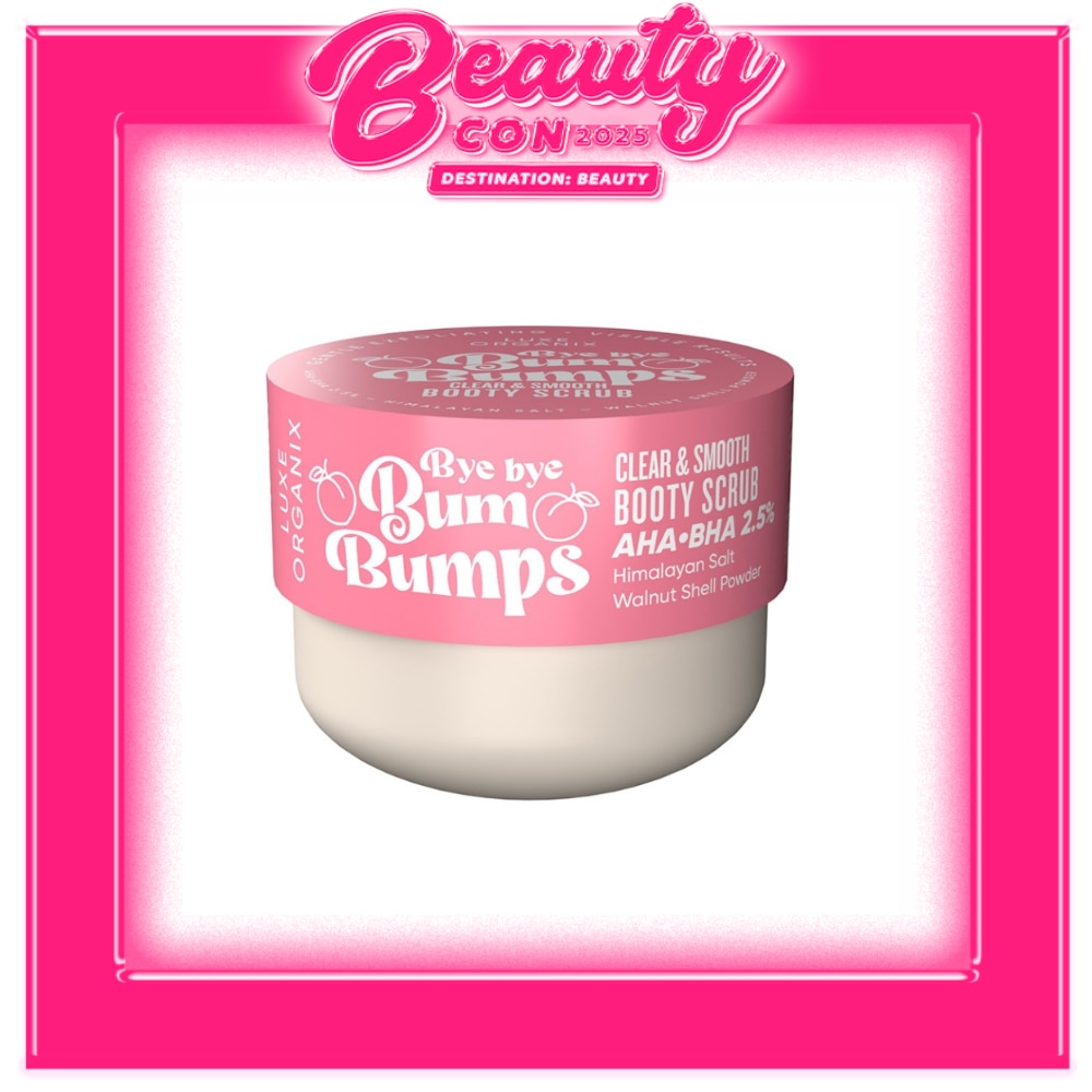 LUXE ORGANIX Bye Bye Bum Bumps Clear and Smooth Booty Scrub 285g