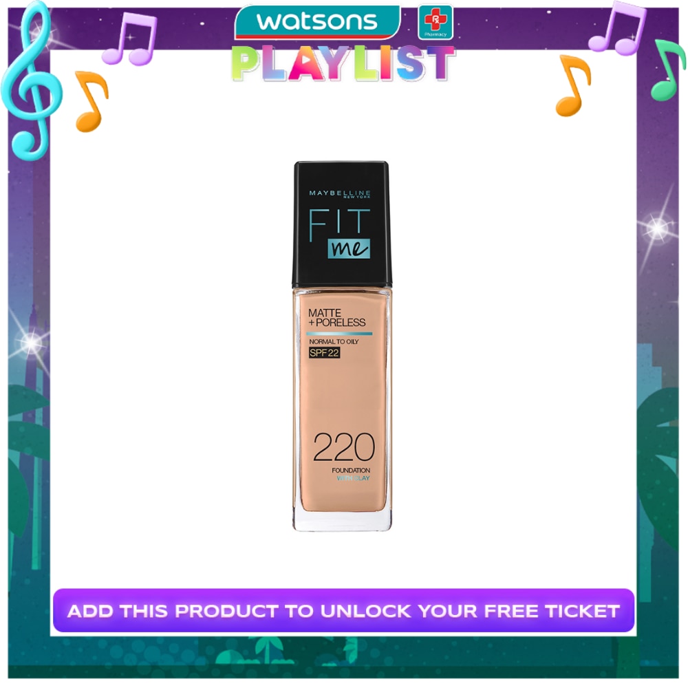 MAYBELLINE Fit Me Foundation Matte Poreless SPF 220