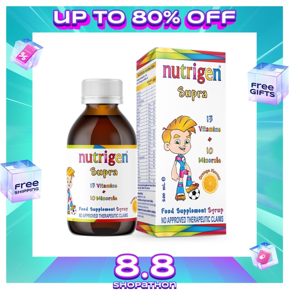 NUTRIGEN Supra Syrup Orange Flavour 200ml
