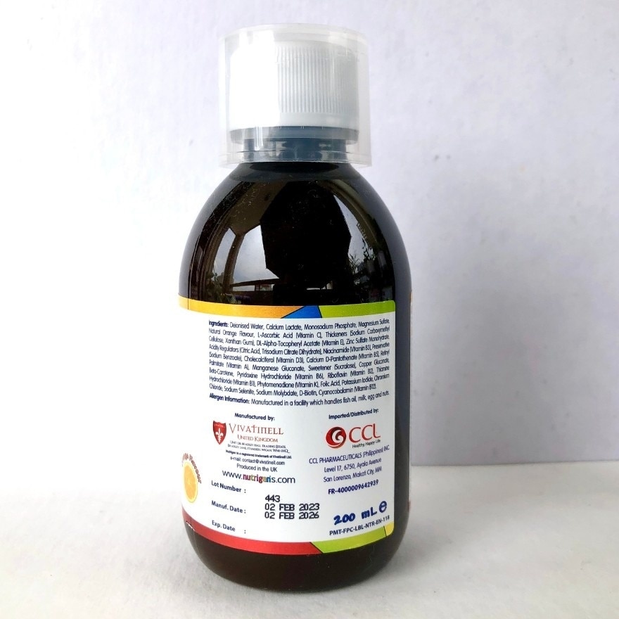NUTRIGEN Supra Syrup Orange Flavour 200ml