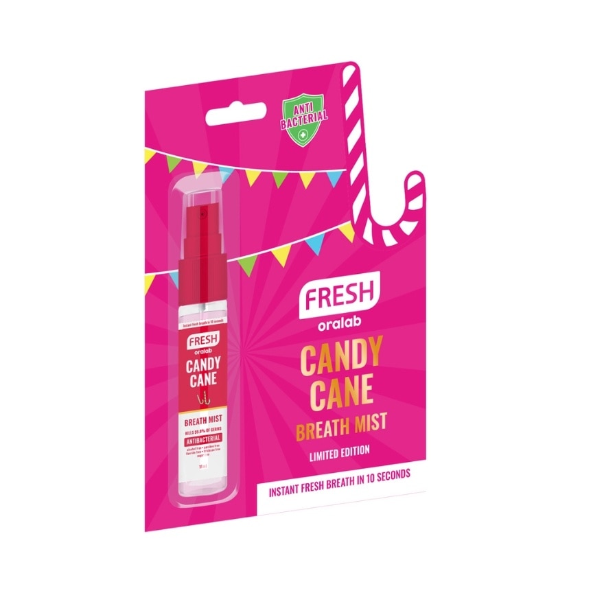 Fresh Oralab Holiday Gift Set Breath Mist Candy Cane 10mL