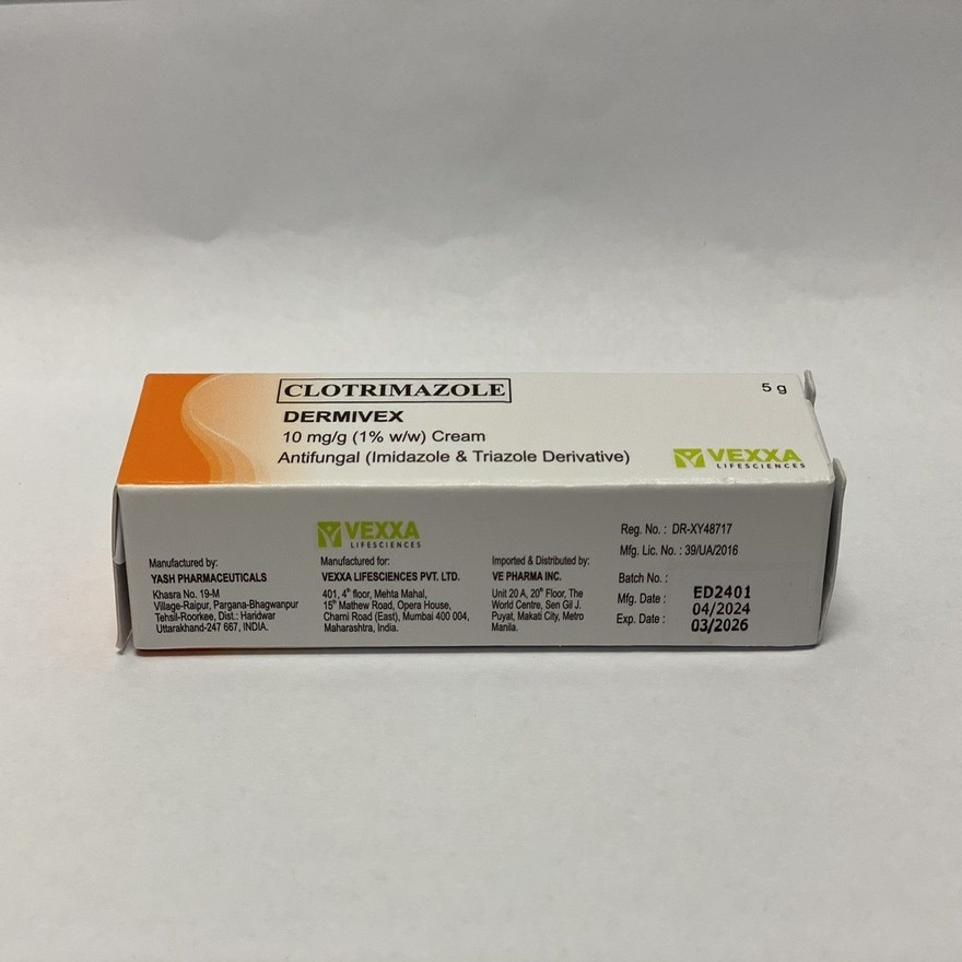 DERMIVEX 10mg/g (1% w/w) Cream 5g [PRESCRIPTION REQUIRED]