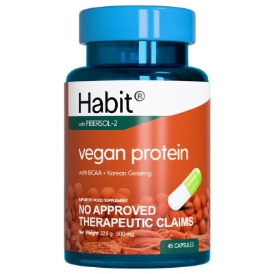 HABIT HABIT Vegan Protein with BCAA + Korean Ginseng 45 capsules (Post workout supplement)