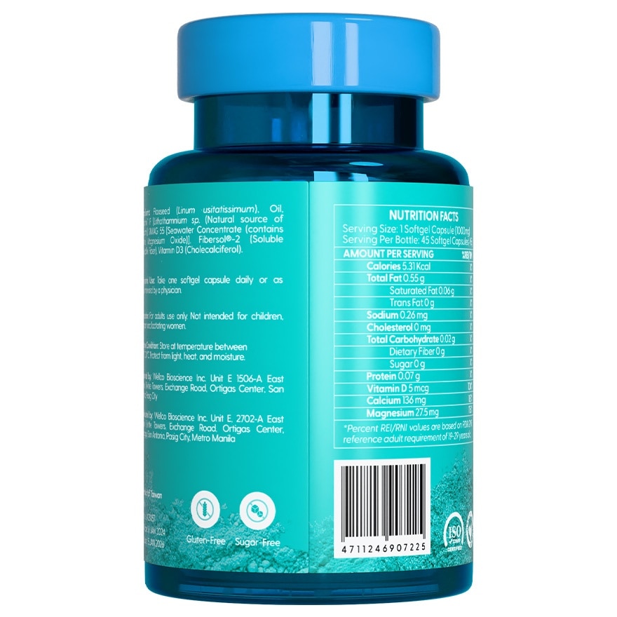 HABIT Magnesium with Calcium + Vitamin D 45 softgel capsules (Daily health)