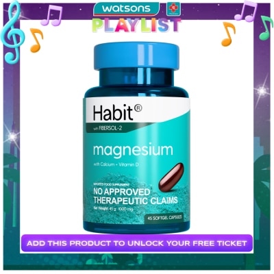 HABIT HABIT Magnesium with Calcium + Vitamin D 45 softgel capsules (Daily health)