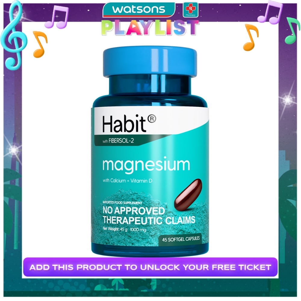HABIT Magnesium with Calcium + Vitamin D 45 softgel capsules (Daily health)