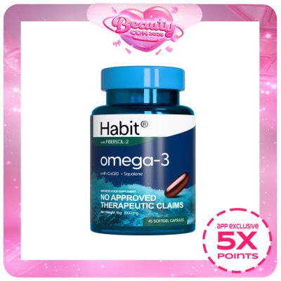 HABIT - HABIT Omega-3 with CoQ10 + Squalene 45 softgel capsules (Heart health)
