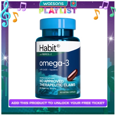 HABIT HABIT Omega-3 with CoQ10 + Squalene 45 softgel capsules (Heart health)