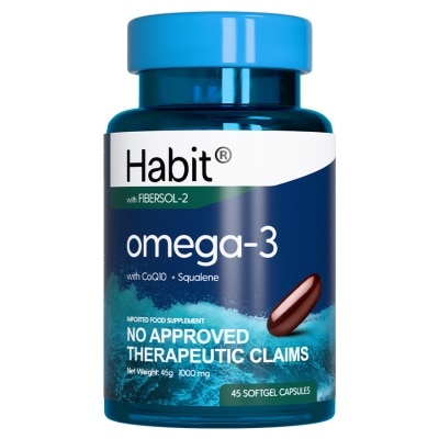 HABIT HABIT Omega-3 with CoQ10 + Squalene 45 softgel capsules (Heart health)