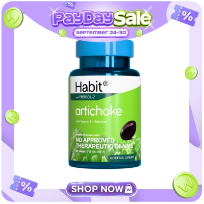 HABIT HABIT Artichoke with Vit. E + Selenium 45 softgel capsule (Liver health) image