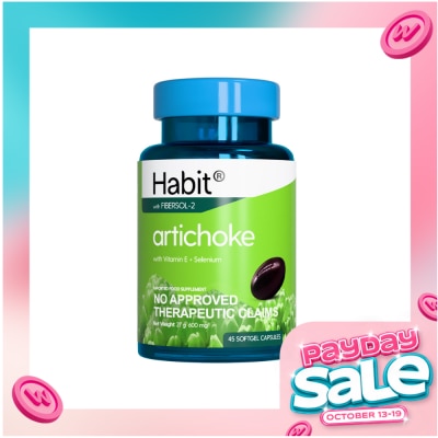 HABIT HABIT Artichoke with Vit. E + Selenium 45 softgel capsule (Liver health) image