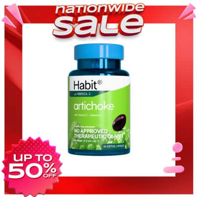 HABIT HABIT Artichoke with Vit. E + Selenium 45 softgel capsule (Liver health)