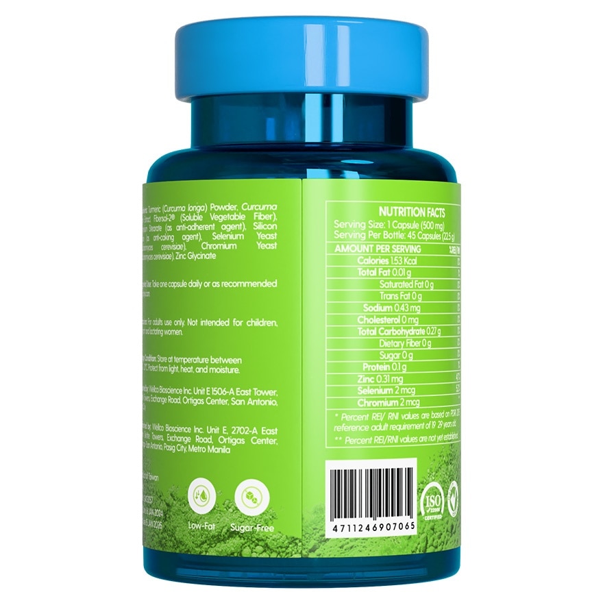 HABIT Turmeric Extract with Selenium + Zinc 45 capsules (Anti-inflammation)