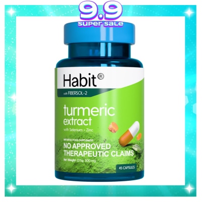 HABIT HABIT Turmeric Extract with Selenium + Zinc 45 capsules (Anti-inflammation)