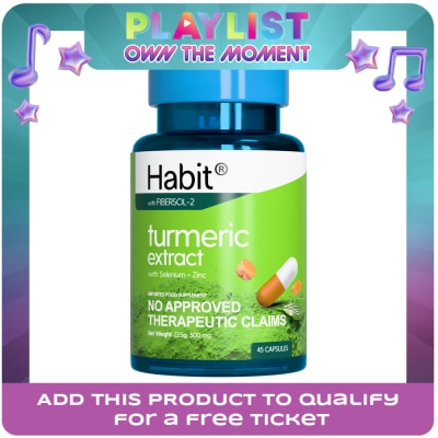HABIT - HABIT Turmeric Extract with Selenium + Zinc 45 capsules (Anti-inflammation)