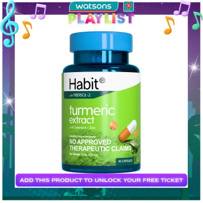 HABIT HABIT Turmeric Extract with Selenium + Zinc 45 capsules (Anti-inflammation)