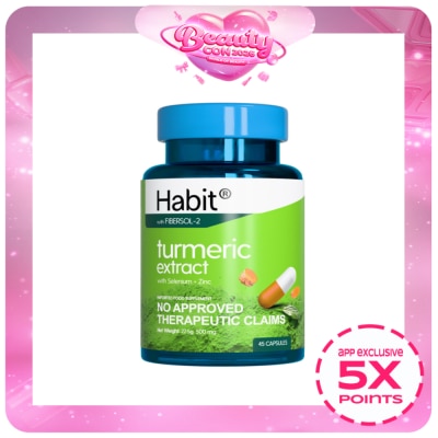 HABIT - HABIT Turmeric Extract with Selenium + Zinc 45 capsules (Anti-inflammation)